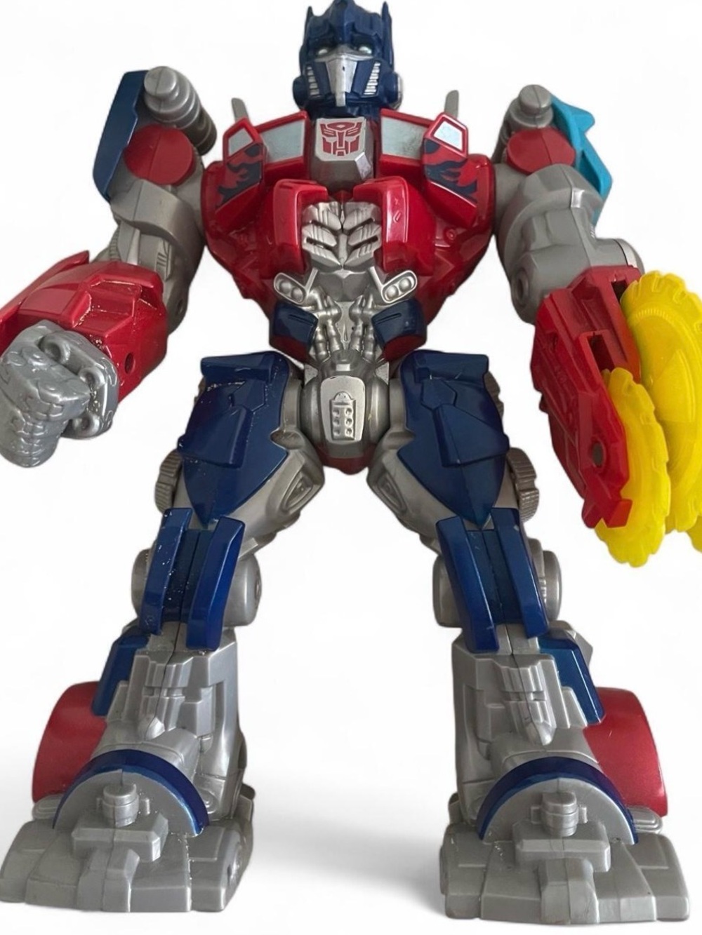 Transformers Optimus Prime Action Figure Red Blue Gray Hasbro Robot Toy